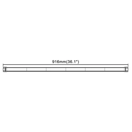 Beépíthető  LED Sárga villogó FÉNYHÍD 12/24V 916mm