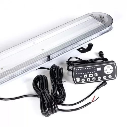 LED sárga villogó FÉNYHÍD 1230mm SLIM csavarozható 12/24V