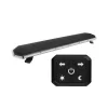 LED sárga villogó FÉNYHÍD 1528mm SLIM csavarozható 12/24V +TÁVVEZÉRLŐ