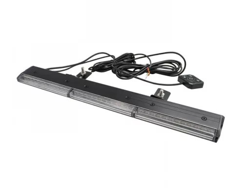LED sárga villogó FÉNYHÍD 473mm SLIM csavarozható TÁVIRÁNYÍTÓVAL 12/24V