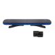 LED KÉK villogó FÉNYHÍD 880mm SLIM csavarozható 12/24V +TÁVVEZÉRLŐ