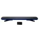 LED KÉK villogó FÉNYHÍD 1200mm SLIM csavarozható 12/24V +TÁVVEZÉRLŐ