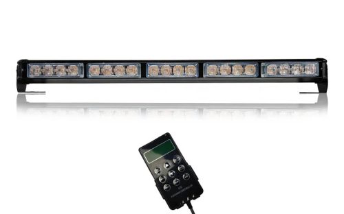 Beépíthető LED Sárga villogó FÉNYHÍD 580mm 12/24V TÁVVEZÉRLŐVEL!