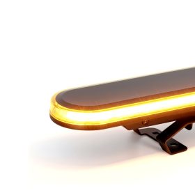   LED sárga villogó FÉNYHÍD 900mm SLIM, Füst, csavarozható 12/24V