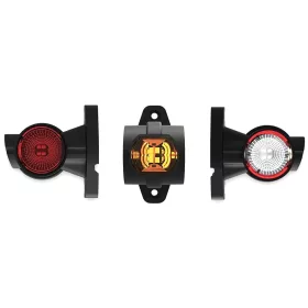 Foncsoros LED gumilámpa 12/24V rövid egyenes (P/F/S) BAL