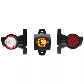 Foncsoros LED gumilámpa 12/24V rövid egyenes (P/F/S) JOBB
