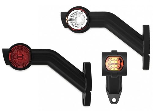 Foncsoros LED gumilámpa 12/24V hosszú ferde (P/F/S) BAL