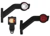 Foncsoros LED gumilámpa 12/24V hosszú ferde (P/F/S) JOBB