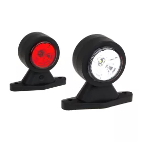 Foncsoros LED gumilámpa 12/24V rövid egyenes (P/F)