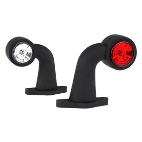   Foncsoros LED gumilámpa 12/24V kicsi derékszögű (P/F) BAL