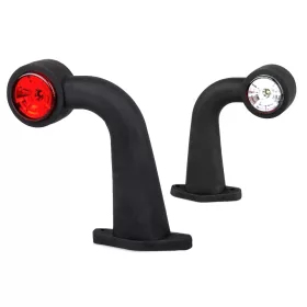   Foncsoros LED gumilámpa 12/24V nagy derékszögű led (P/F) JOBB