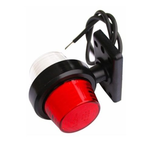LED helyzetjelző gumilámpa (piros-fehér)