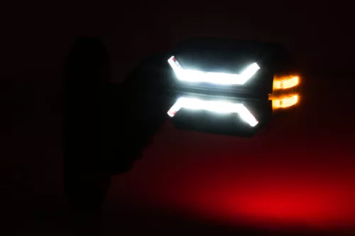LED gumilámpa rövid ferde 12/24V DRAGON bal