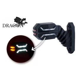 LED gumilámpa rövid ferde 12/24V DRAGON jobb