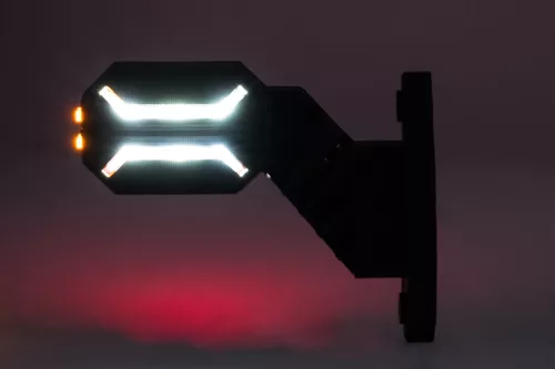 LED gumilámpa rövid ferde 12/24V DRAGON jobb