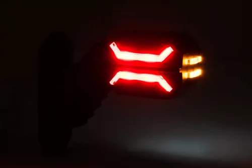 LED gumilámpa rövid ferde 12/24V DRAGON jobb