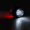 FÜST búrás LED helyzetjelző gumilámpa (piros-fehér) 12/24V