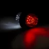 FÜST búrás LED helyzetjelző gumilámpa (piros-fehér) 12/24V