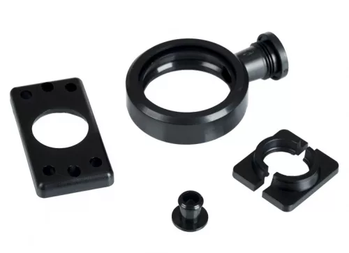 FÜST búrás LED helyzetjelző gumilámpa (piros-fehér) 12/24V