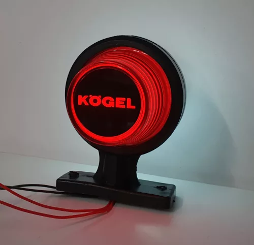 KÖGEL LED gumilámpa 12/24V rövid egyenes