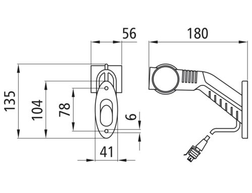 Schmitz LED gumilámpa BAL 24V