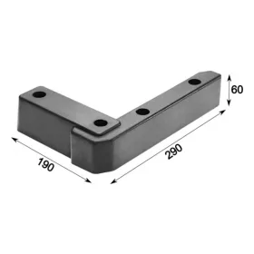 Gumiütköző L-alakú 290x190x60mm KRONE JOBB