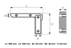 Gumiütköző L-alakú 290x190x60mm KRONE JOBB