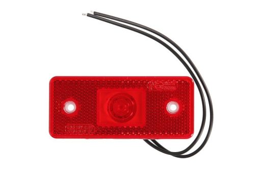 Helyzetjelző lámpa 12/24V (téglalap) ledes piros