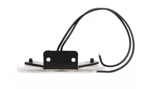 Helyzetjelző lámpa 12/24V (106x46mm) ledes fehér+tartófül 