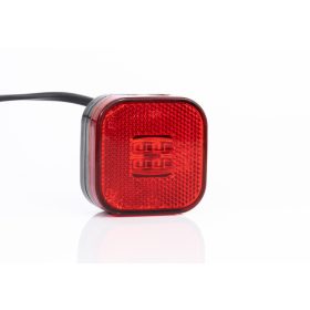 Helyzetjelző lámpa 12/24V (kocka) ledes, piros