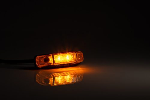 Helyzetjelző lámpa 12/24V (80x18mm) ledes, sárga