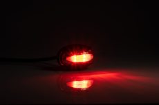 Helyzetjelző lámpa 12/24V (félköríves) ledes, piros