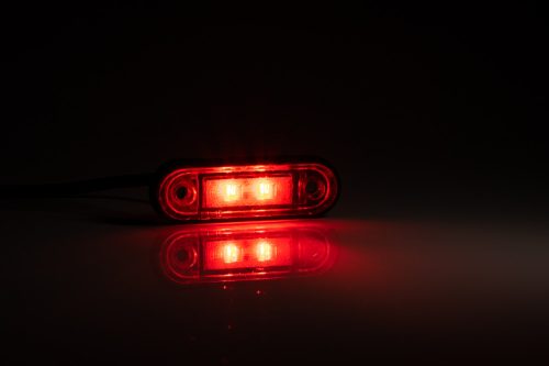 Helyzetjelző lámpa 12/24V (süllyeszthető) ledes, piros