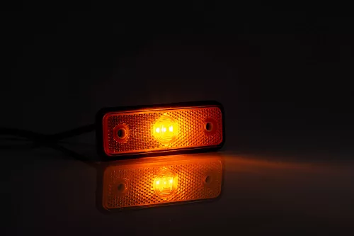 Helyzetjelző lámpa 12/24V (kis téglalap) ledes sárga