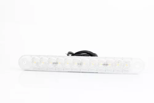 Helyzetjelző lámpa 12/24V (hosszú slim) ledes FEHÉR