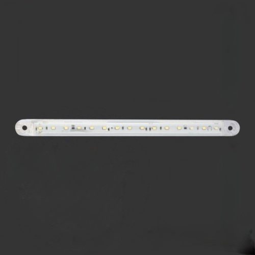 LED helyzetjelző lámpa 12/24V (240x18) fehér FUTÓFÉNNYEL