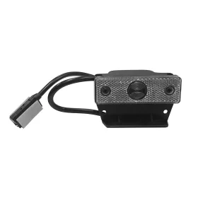 LED helyzetjelző lámpa 24V (95x30) fehér, tartóval