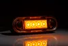 SÁRGA LED helyzetjelző 84x28mm 12/24V VÍZTISZTA