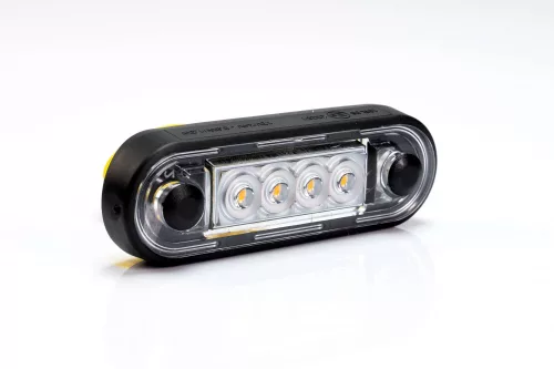 SÁRGA LED helyzetjelző 84x28mm 12/24V VÍZTISZTA