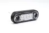FEHÉR LED helyzetjelző 84x28mm 12/24V VÍZTISZTA