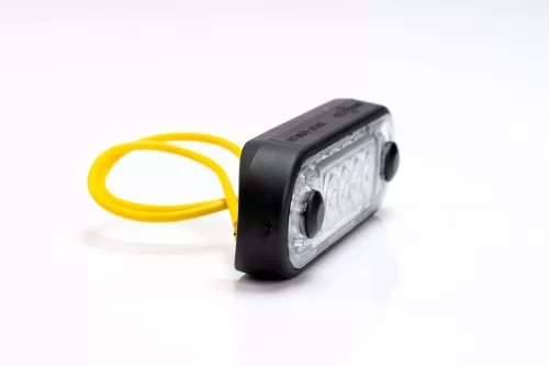 FEHÉR LED helyzetjelző 84x28mm 12/24V VÍZTISZTA