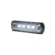 LED helyzetjelző lámpa (110x31) 12/24V fehér, kristály