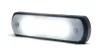 FEHÉR LED helyzetjelző lámpa (110x31) 12/24V OPÁL BÚRÁVAL
