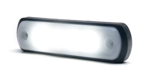 FEHÉR LED helyzetjelző lámpa (110x31) 12/24V OPÁL BÚRÁVAL