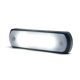 FEHÉR LED helyzetjelző lámpa (110x31) 12/24V OPÁL BÚRÁVAL
