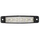 LED helyzetjelző lámpa 12V (kicsi, lapos) fehér 
