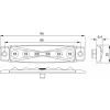 LED helyzetjelző lámpa 12V (kicsi, lapos) fehér 