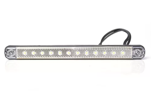 LED helyzetjelző lámpa 12/24V (238x21mm) FEHÉR