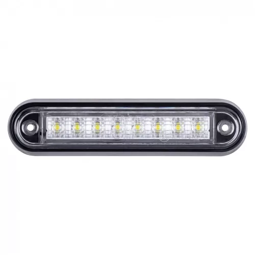 LED helyzetjelző lámpa (140x34mm) 12/24V fehér