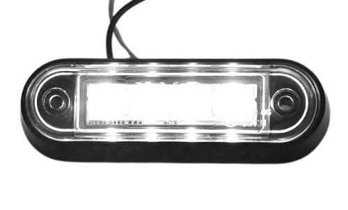 LED helyzetjelző lámpa (100x34mm) 12/24V fehér